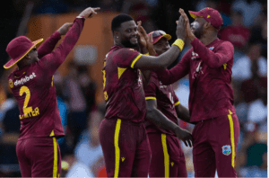 West indies bowls well