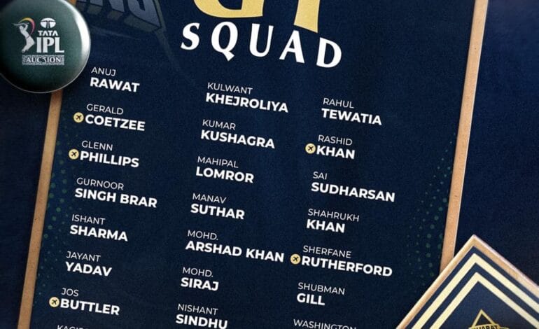 Gujarat Titans ipl 2025 team