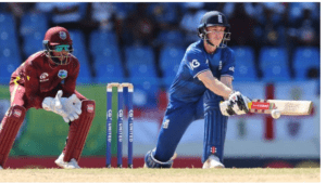 England batting against west Indies