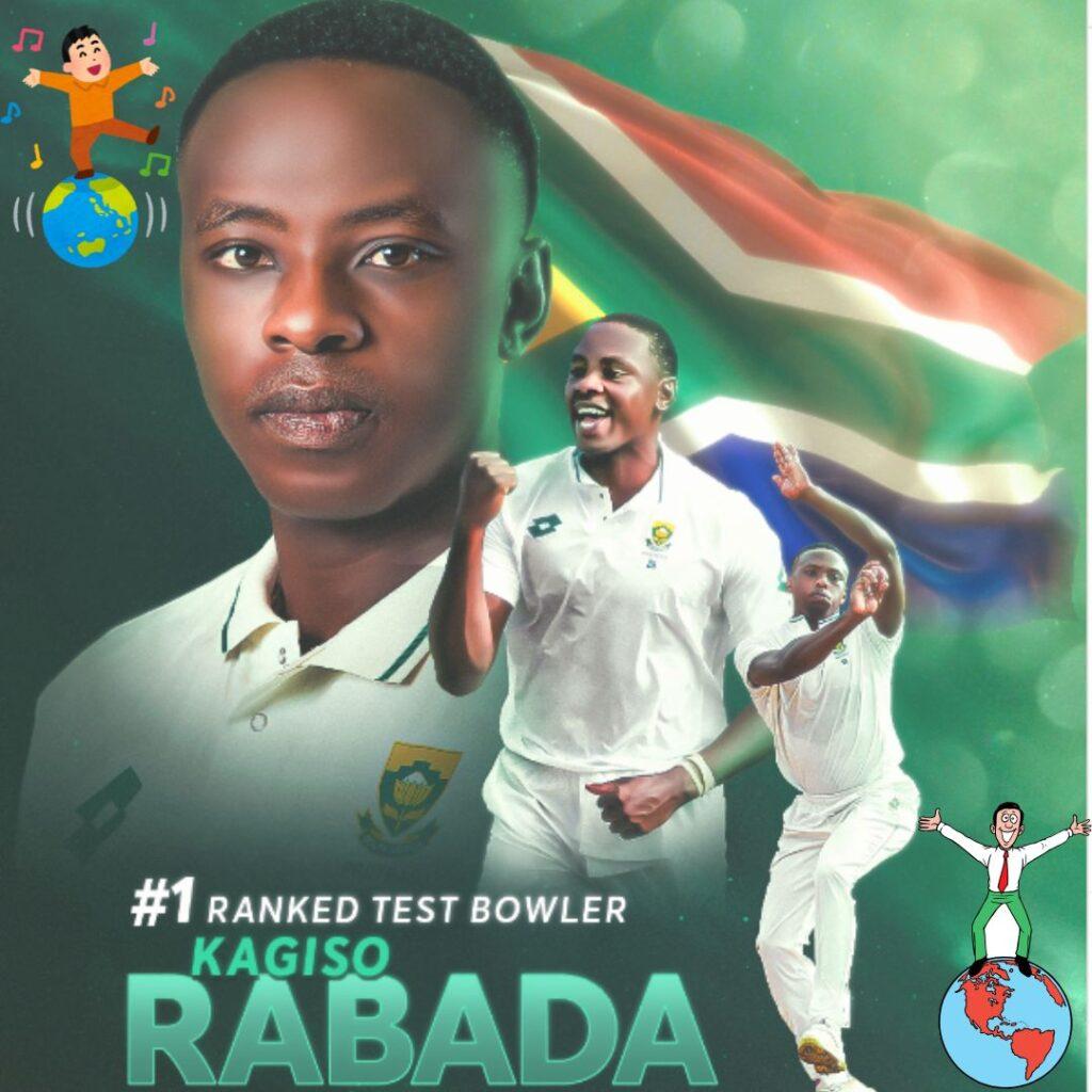 kagiso Rabada spotetd as number 1 test bowler