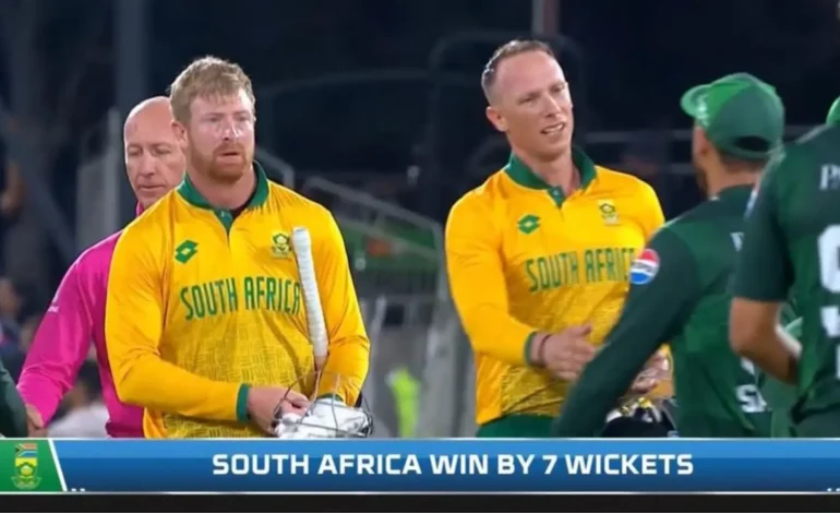 South Africa Wins by 7 wickets against Pakistan